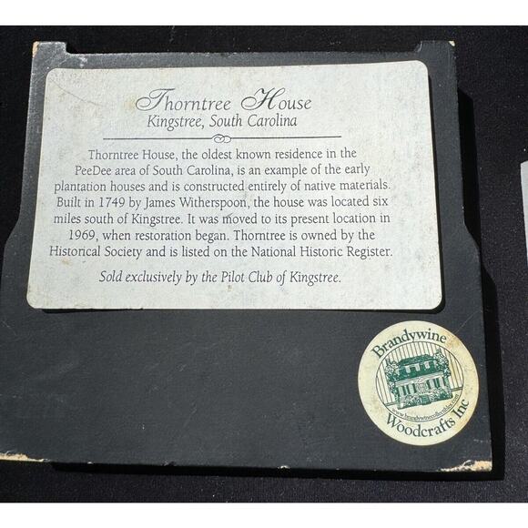 3 BRANDYWINE Woodcrafts Shelf Sitters Kingstree Dillsboro South Carolina SC -A50 - Picture 5 of 9